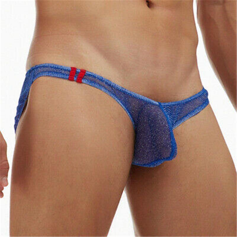 Durchsichtiger Jockstrap Bulge Pouch G-String Low Rise Unterwäsche Atmungsaktive, beliebte Tanga-Slips für Herren