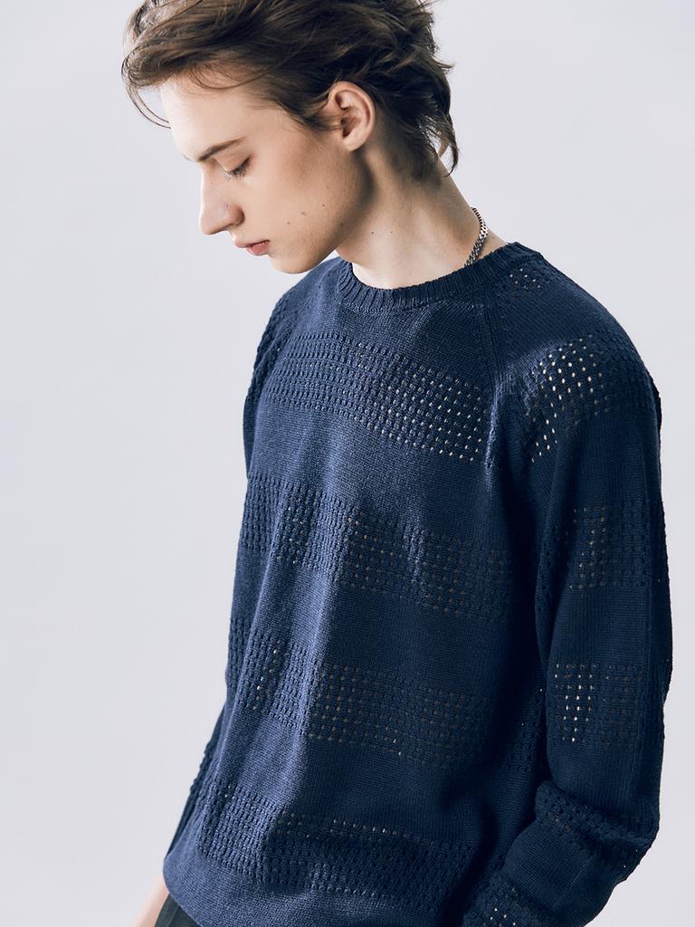 EDWARDMAX Morina Long Sleeve Knitwear Navy