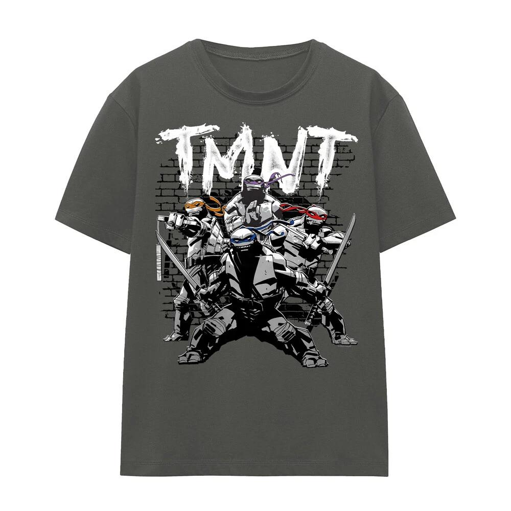 Tmnt Tmnt Team Ladies T-Shirt S-2XL, Charcoal L