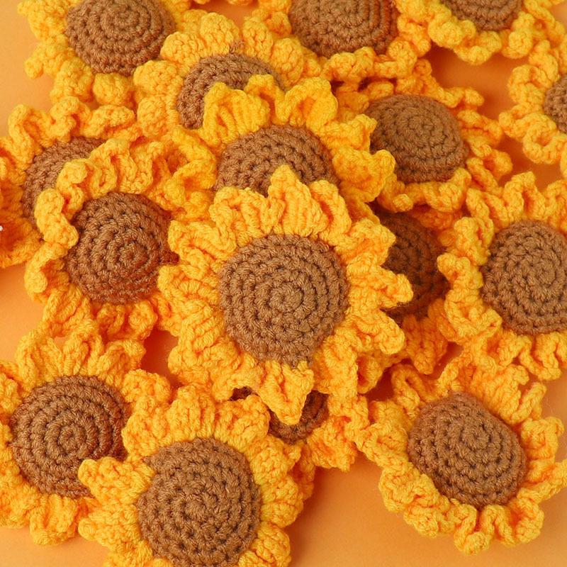Sunflower Crochet Hand-Knitted Bouquet