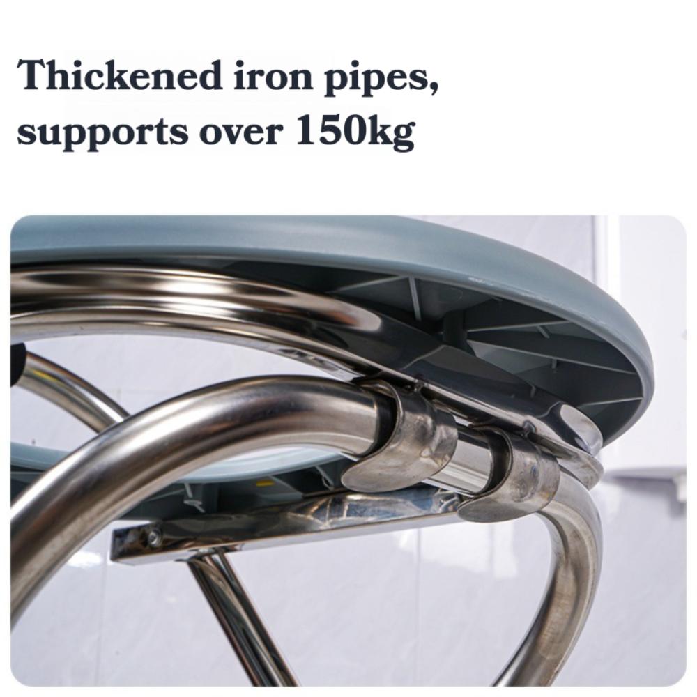 Stainless Steel Portable Toilet Seat O-Shaped Elderly Toilet  for Camping Hiking Trips