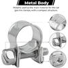 10PCS 10-12mm Car Fuel Injection Hose Clamps,Adjustable Cars Fuel Line Clamps Provide Good Fastening Effect,Sturdy Mini Fuels Line Hose Clamp Kit Car