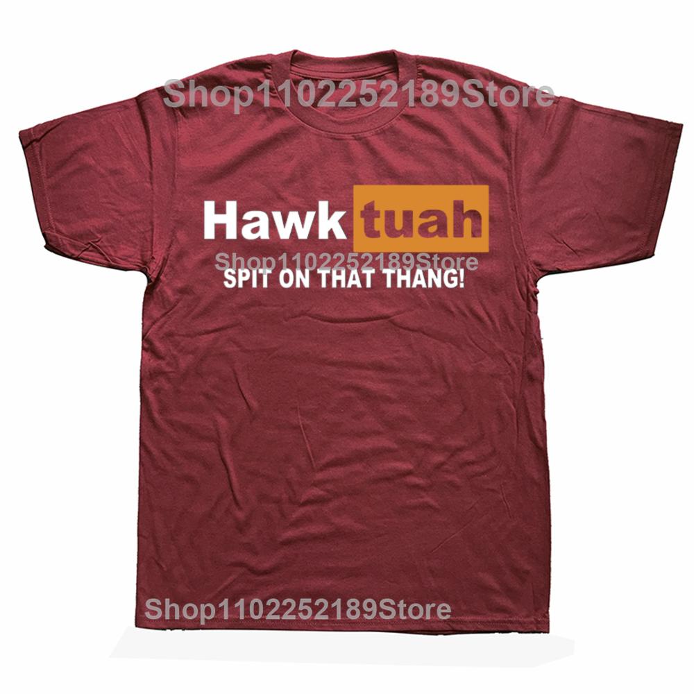 Hawk Tuah Spit On That Thing T Shirt Funny Meme Print Tshirt Men Women Casual Cotton Oversized Short Sleeve T-shirts Streetwear