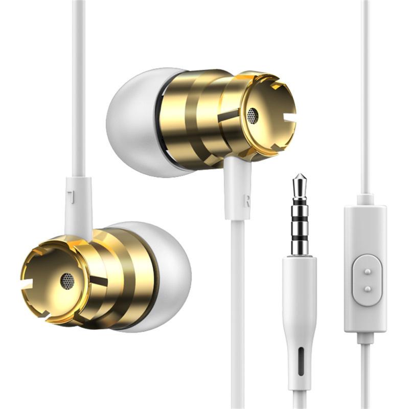 In-Ear-Kopfhörer mit Kabelfernbedienung und Mikrofon Bass Hifi Musik-Ohrhörer für Mobiltelefon Computer MP3