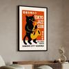 1pcs Frameless Jazz Club Black Cat Piano Vinyl Poster Retro Canvas Painting Printing Nordic Wall Picture Living Room Home Decor