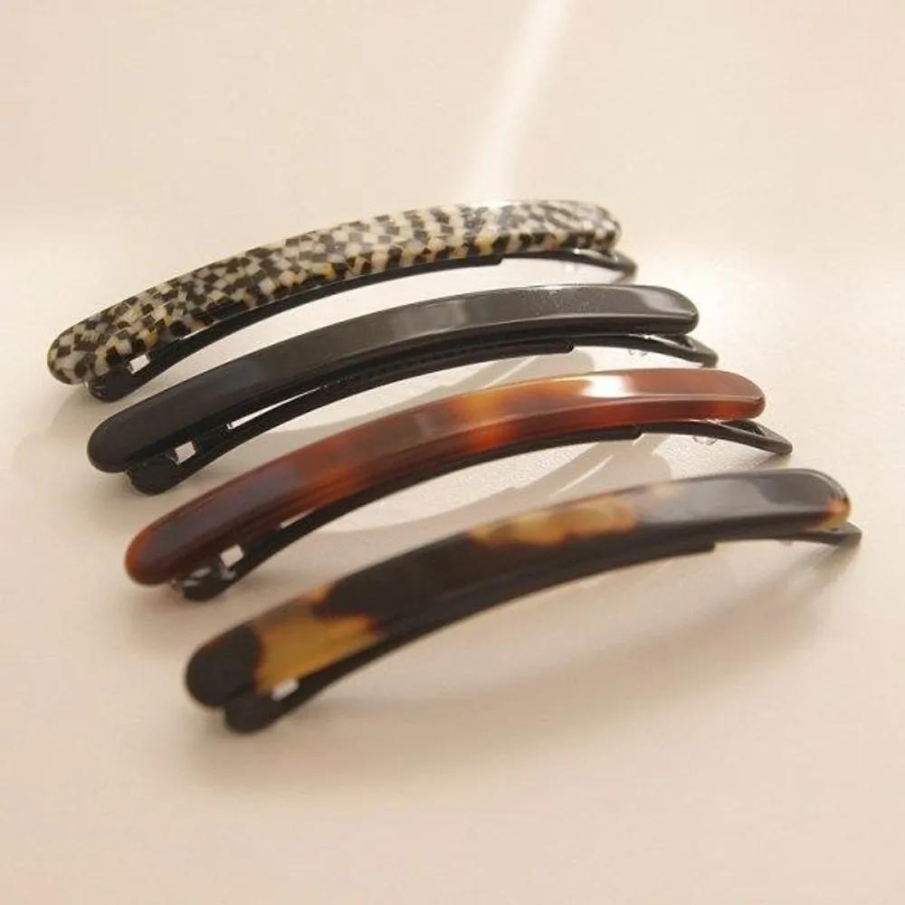 J Lauren Straight Square Medium Hairpin H0739 black