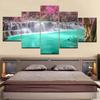 5 Panel/piece HD Print Popular Animated Waterfalls Wall Art wall posters Canvas Art Painting For home living room decoration