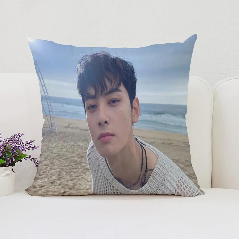 Decorative Pillow Cover 45x45 Cushions Covers C-Cha Eun Woo Fan Gifts Bed Pillowcases Cushion Cover 50x50 Home Decoration Cases