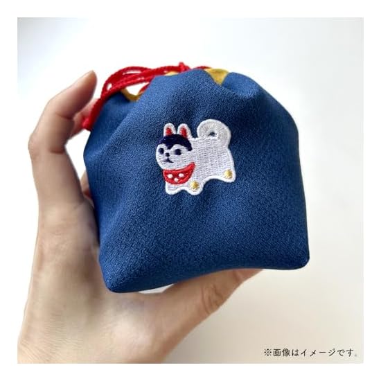 JIKAN STYLE Drawstring Bag, Enpuku Drawstring Bag, Made in Japan, Lucky Charm, Japanese Pattern, Acc