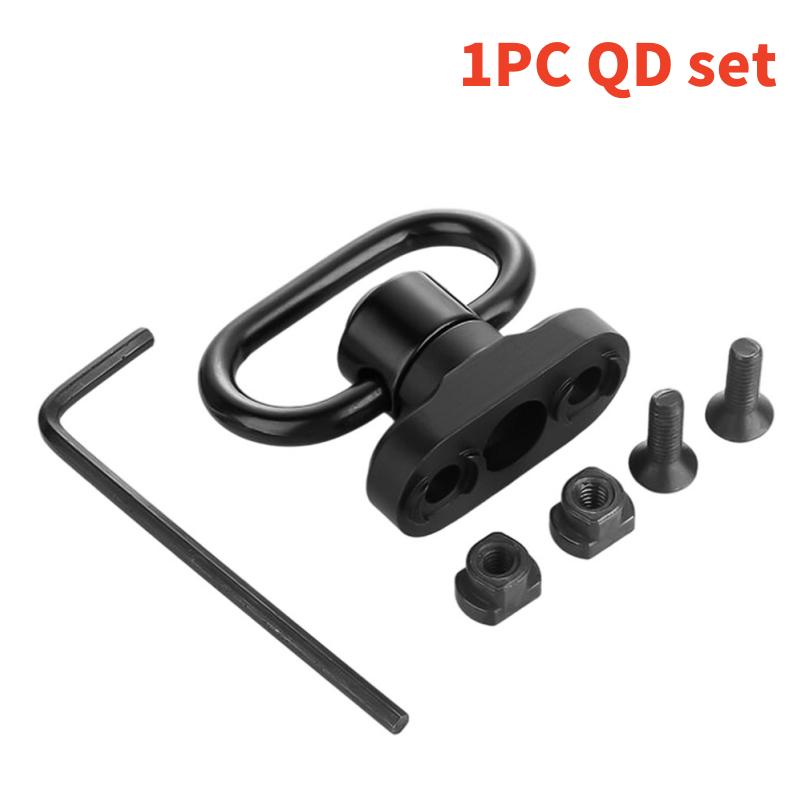 Support Pivotant pour Bretelle QD 1,25" Robuste à Détachement Rapide Bouton Poussoir Pivots pour Bretelle à Deux Points Pivotant à 360° Facile à Monter QD Sling2