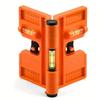 4Pcs Foldable Pipe Angle Level With Magnetic Base Equipped With 15-degree Incremental Stops For Spirit Level