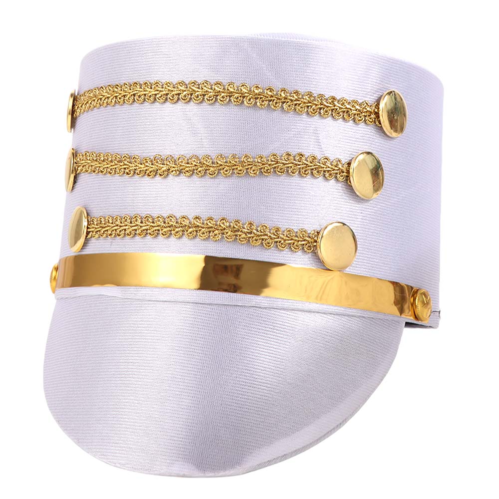 Gold Trim Strips Marching Band Hat Hat-nutcrackers Soldier Top Cap Halloween
