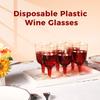 25 Stück Plastikweingläser 6oz Plastik Partyweingläser Stapelbar Einwegpartys und Hochzeits-Picknicks Weingläser