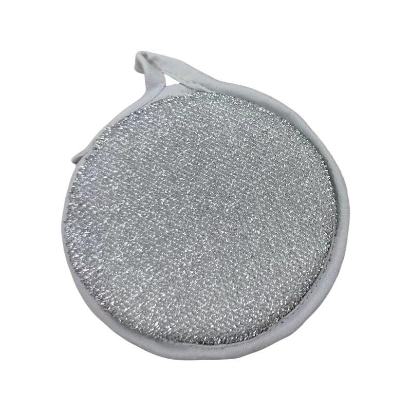 Double-Sided Scouring Pad: Thick Sponge Scrubber for Stain Removal & Dishwashing