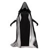 Halloween Vampire Witch Costume With Cape Tulle Shawl Dress Gloves Women Cosplay Stage Performance