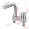 304 Stainless Steel Brushed Bath Basin Faucet Sink Mixer Taps Vanity Hot and Cold Water Mixer Bathroom Faucets