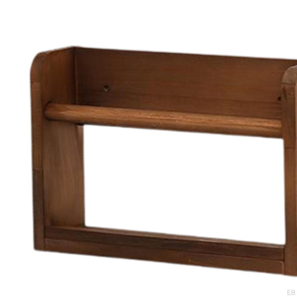 Schwebendes Bücherregal aus Holz, Bücherständer, Dekoration, robust, modisch, Bilderrahmenhalter, Wandregal