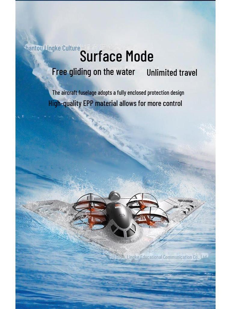 3-in-1 Amphibious Drone: Remote-Control Aerial Photography Toy
