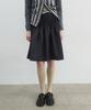 NOCONTENT 422. Pintuck Frame Skirt_Charcoal