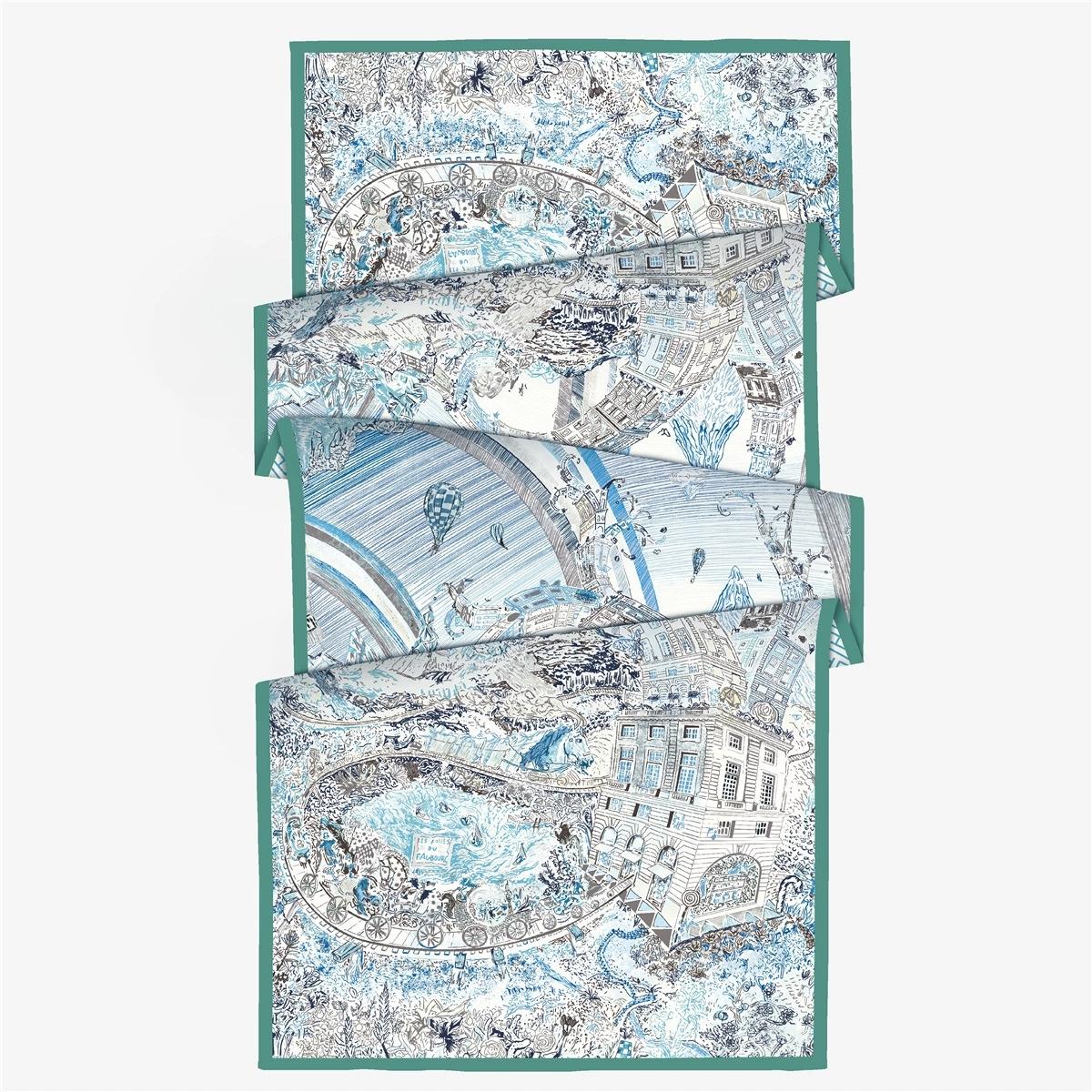 70X180Cm Women Autumnwinter French Style Printed Double Sided Long Beach Shawl Scarf Wrap Ladies Outdoor Pashmina Stoles 70x180cm