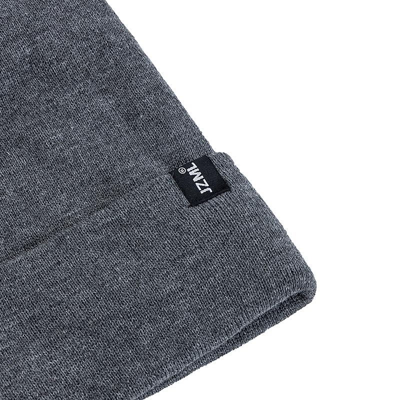 New Style Letter Plush Satin Lined Beanie Hat Autumn&Winter Hats For Men And Women Outdoor Knitted Hats