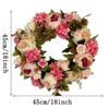 Artificial Peony Wreath Garland Rattan Home Decor Wedding Wreath Flower Home Door Decoration Wedding Centerpieces for Tables