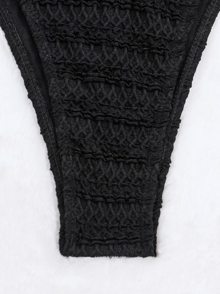 Seestern-Anhänger Dreieckskörbchen Sexy Zweiteiler Krawatten-Bikini-Set Elegant