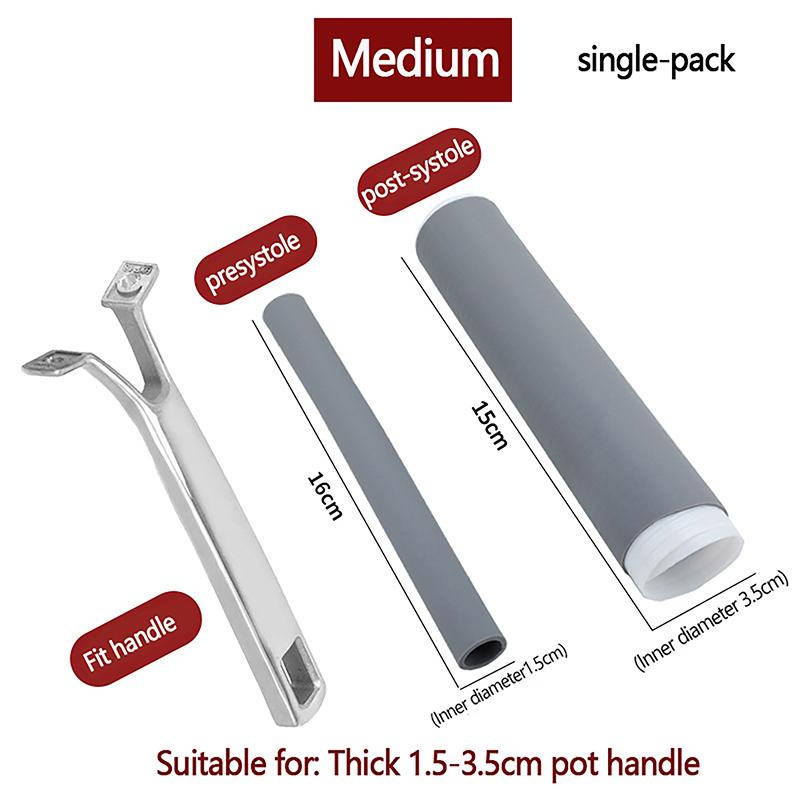 

Изоляционный рукав для ручек сковородок, резиновый рукав для железных плит, рукава для ручек сковородок из нержавеющей стали, аксессуары для кухонных инструментов M