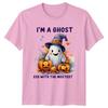 Im A Ghostess With The Unisexs TShirt Cute Ghost Halloween Halloween Gift