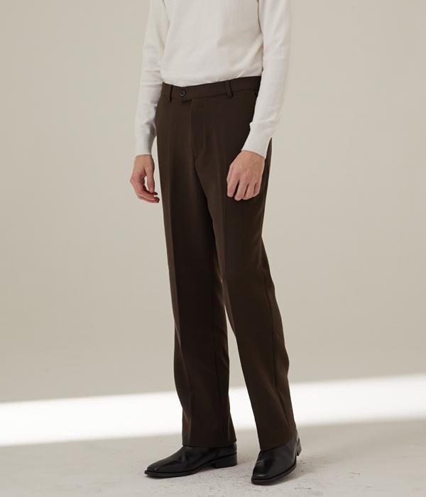 HYOJI P3004 Essential Washable Thick Semi-Wide Slacks (3 Colors)