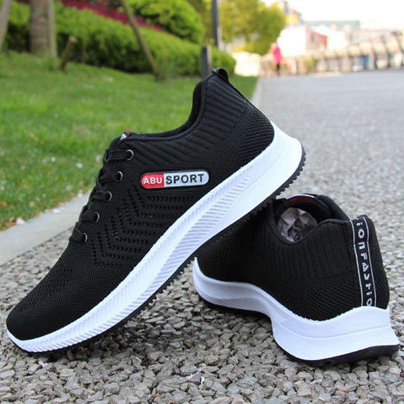 Men's Flying Woven Coconut Shoes Spring and Summer Running Fashion Shoes Casual Sports Shoes for Boys