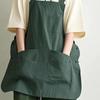 New Double-Sided Kitchen Apron Waterproof Adjustable Waist Apron Pure Color Multi-scene Workwear Apron Household Kitchen