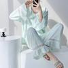 2025 Damen Samt Jacquard Pyjama: Gemütliches Spitzen-Homewear-Set für Herbst & Winter