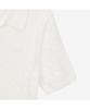 Noseupeiseu Nt7As30A Women'S Cable Short Sleeve Polo Sweater Ivory