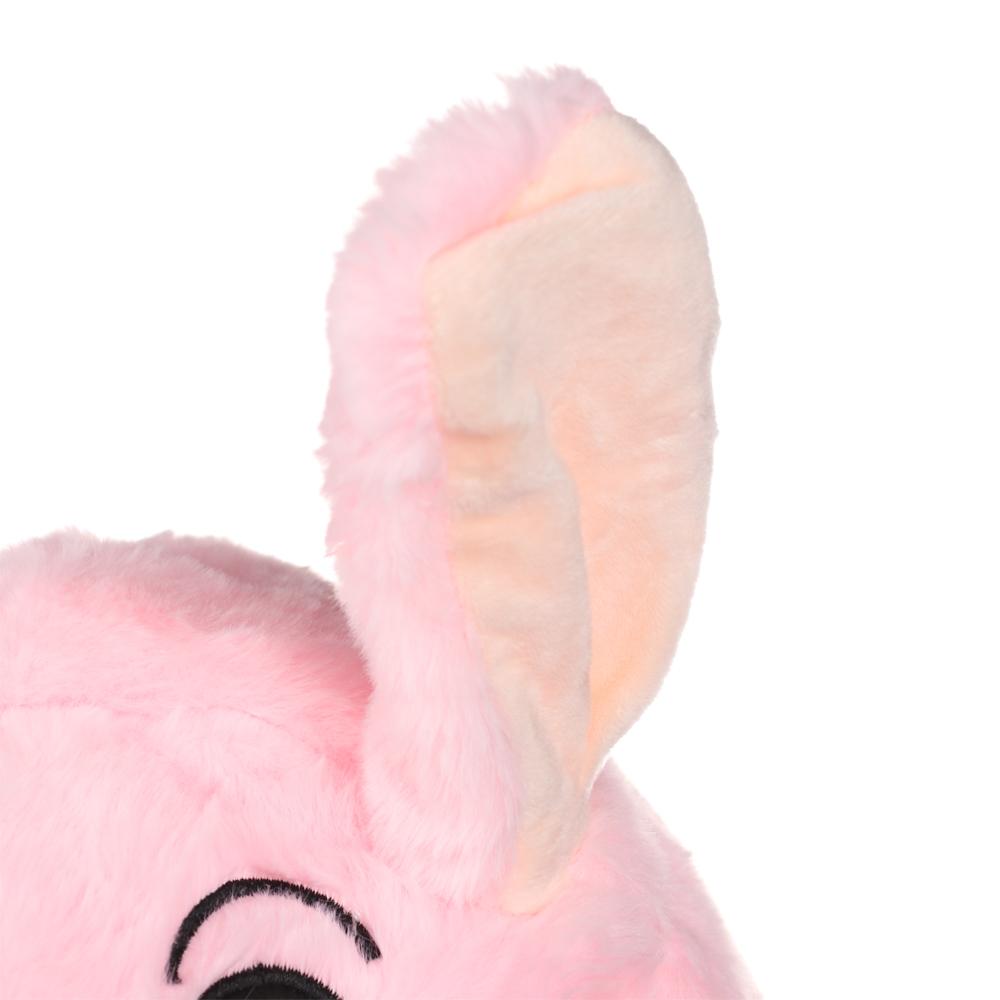 Cute Moving Jumping Warm Rabbit Pinch Airbag Funny Cap Plush Animals Ear Hat