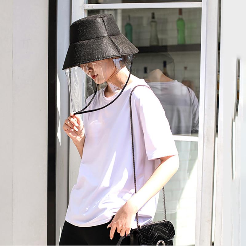 Epidemic Mask Mask Fisherman Hat Cover Face Protective Hat Anti-fog Eye Protection