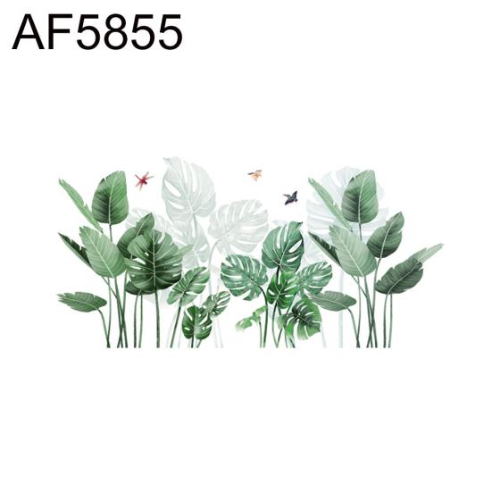 

Съемный стикер с банановыми листьями в форме кактуса, Наклейка на стену, настенная роспись, декор для гостиной
