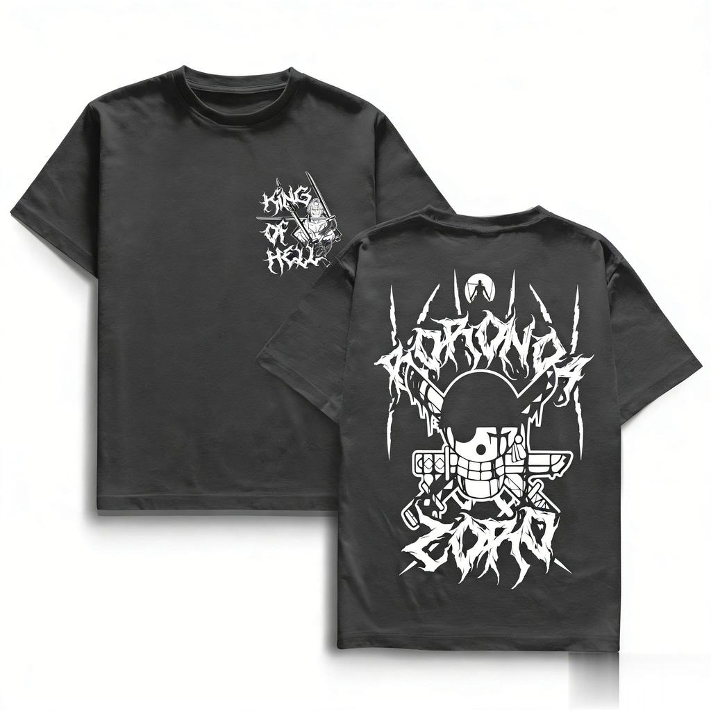 Unisex Zoro Graphic T Shirt Men Women Short Sleeve Tee Oversized Casual Tops Streetwear Y2k 2026 Summer Fashion