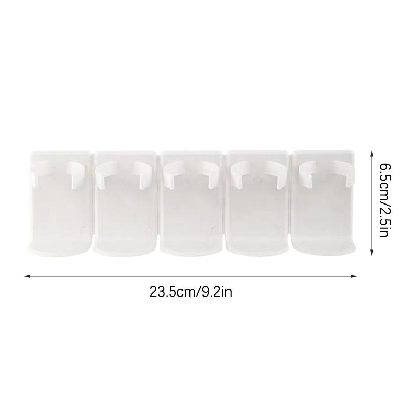 1/2Pcs Kitchen Storage Rack Seasoning Jar Storage Rack Simple Bottle Clip Wall Mount Spice Bottle Stand 5 Hole Ingredient Holder