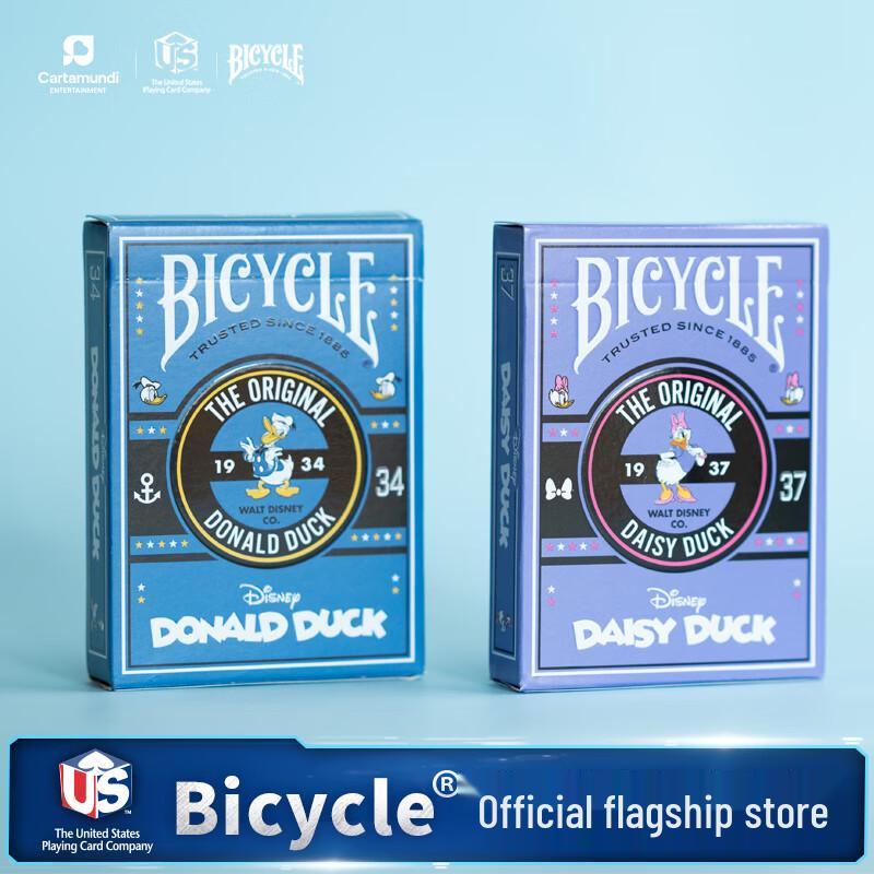 BICYCLE Коллекционная игральная колода карт с Дональдом и Дейзи Дак