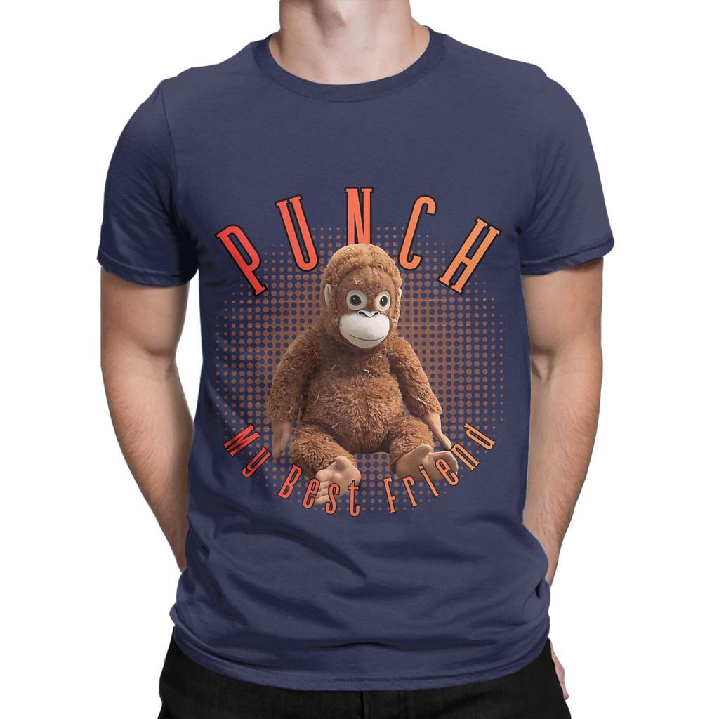 Punch Graphic Funny 100 Cotton TShirt Bib Punch The Monkey Tees Tops For Unisex