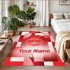 Crystal Velvet Rug Custom Name Text, Soft Non Slip Floor Mat Home DecorAberdeen FC