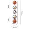 Foldable Floor-Standing Ball Storage Rack for Indoor Sports Equipment