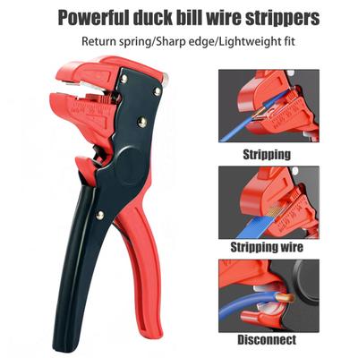 Automatic Wire Stripper with Non-Slip Handle Ergonomic Design Precise Stripping Multipurpose Self Adjusting Wire Stripper