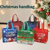 1-10pcs Christmas Gift Bags Navidad Santa Elk Snowflake Tote Bag  New Year Children's Gift Bags Portable Gift Box with Handle