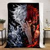 Ice and Fire Anime Hero Blanket Print Blanket Soft and Cozy Perfect for the Living Room Bed Sofa or a Nap,gift
