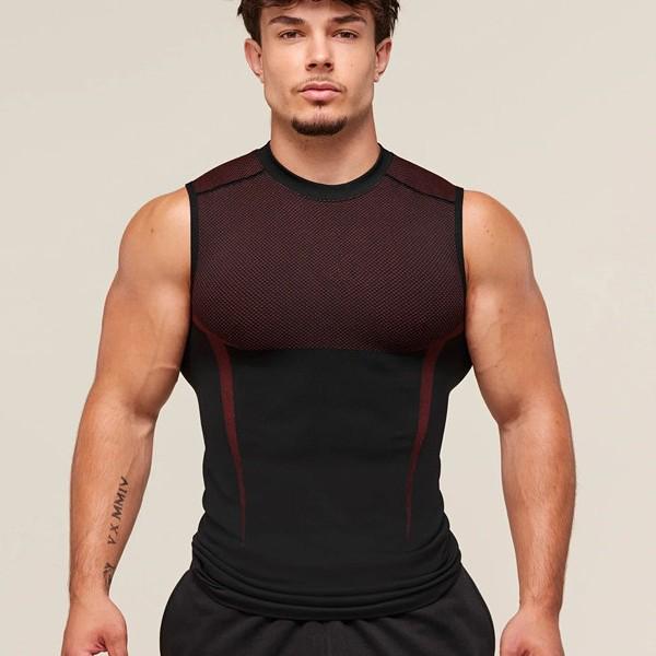 American Style Muscle Fitness Tank Top - Breathable Sleeveless Sportswear