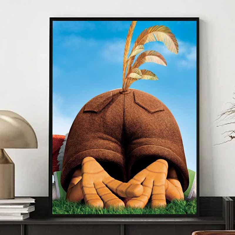 Disney 5D DIY Diamond Painting Classic Chicken Run Scene Illustration Full Round Diamond Mosaic Cartoon Embroidery Art Painting for Home Decoration