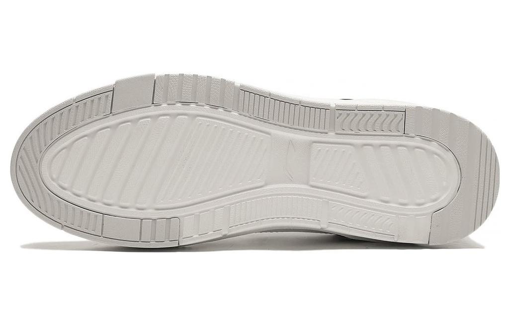 Li Ning Qingchao Synthetic Leather Slip Resistant Abrasion Resistant Low Top Skateboard Shoes Men's Light Smoke Gray AGCT009-3