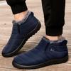 Snow Warm Boots Men Outdoor Sneakers Winter Men's Slip On Man Shoes Unisex Ankle Boots Waterproof Men's Work Shoes Footwear